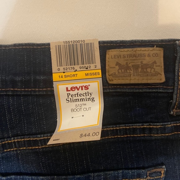Women’s Levi Bootcut Jeans Size 14 Short Misses - Picture 4 of 4